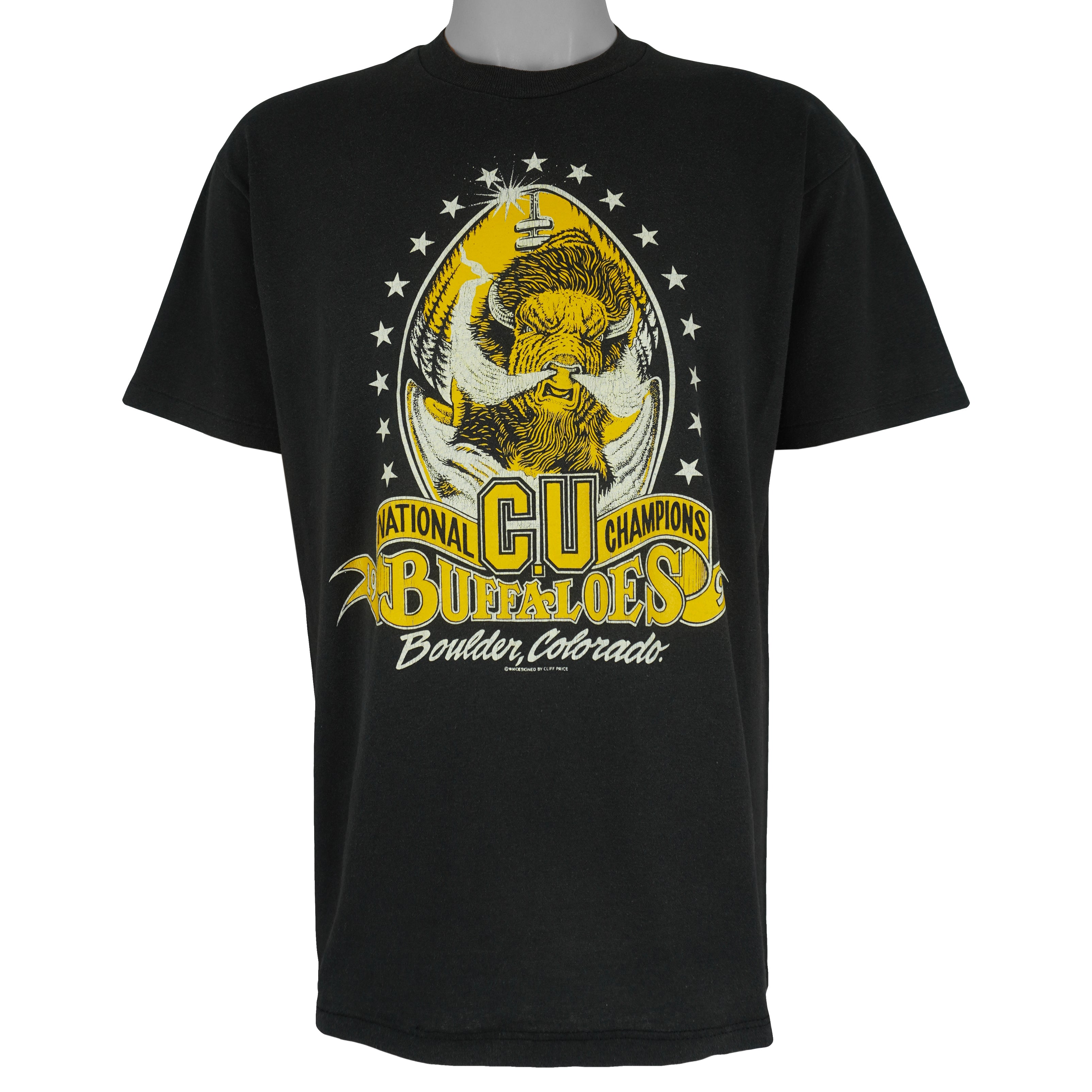 NCAA (Stedman) - Colorado Buffaloes Champions T-Shirt 1990 X-Large Vintage Retro