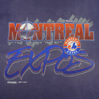 Vintage MLB (Fruit of the Loom) - Montreal Expos T-Shirt 1993 XX-Large in blue