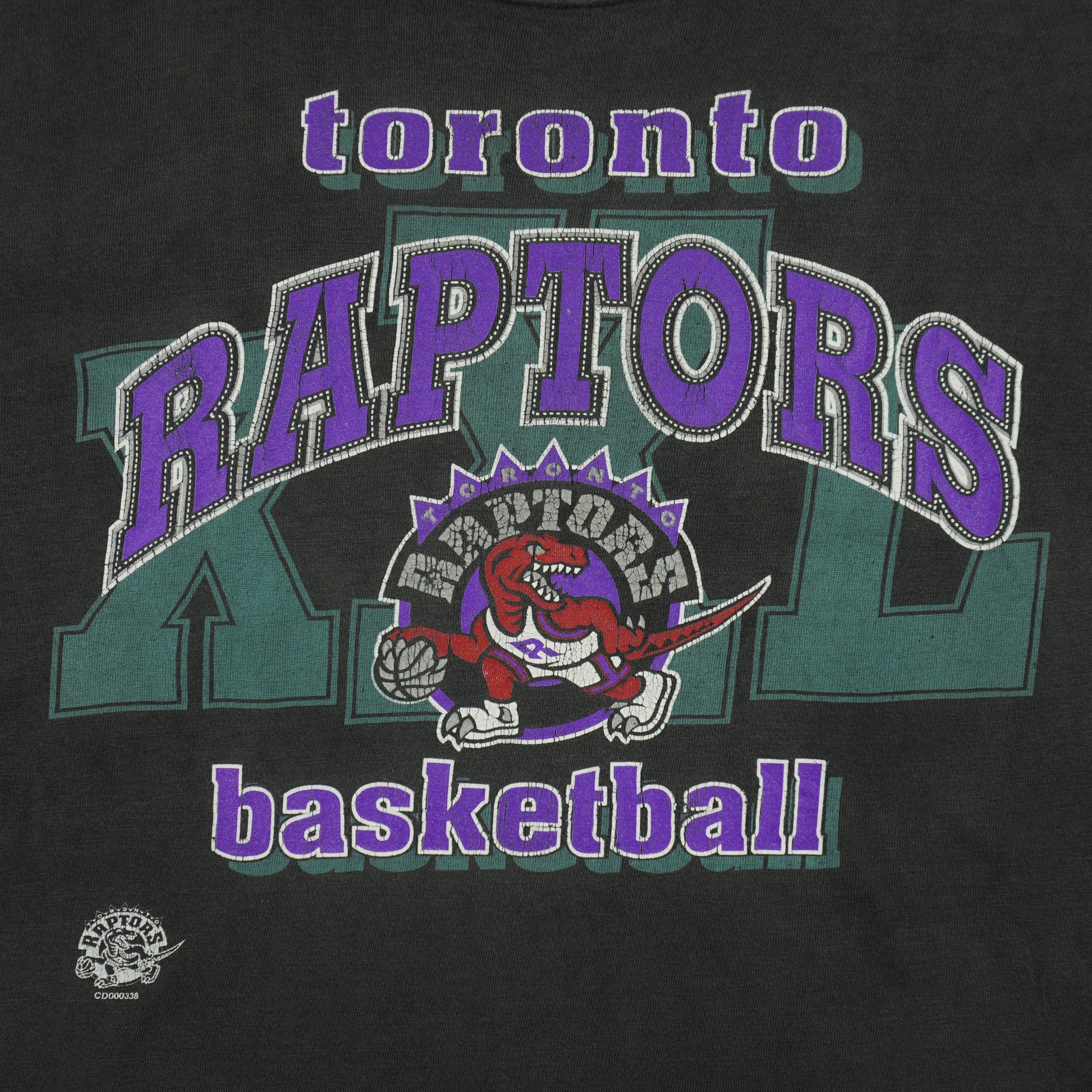 NBA - Toronto Raptors Basketball T-Shirt 1990s Large Vintage Retro Basketball