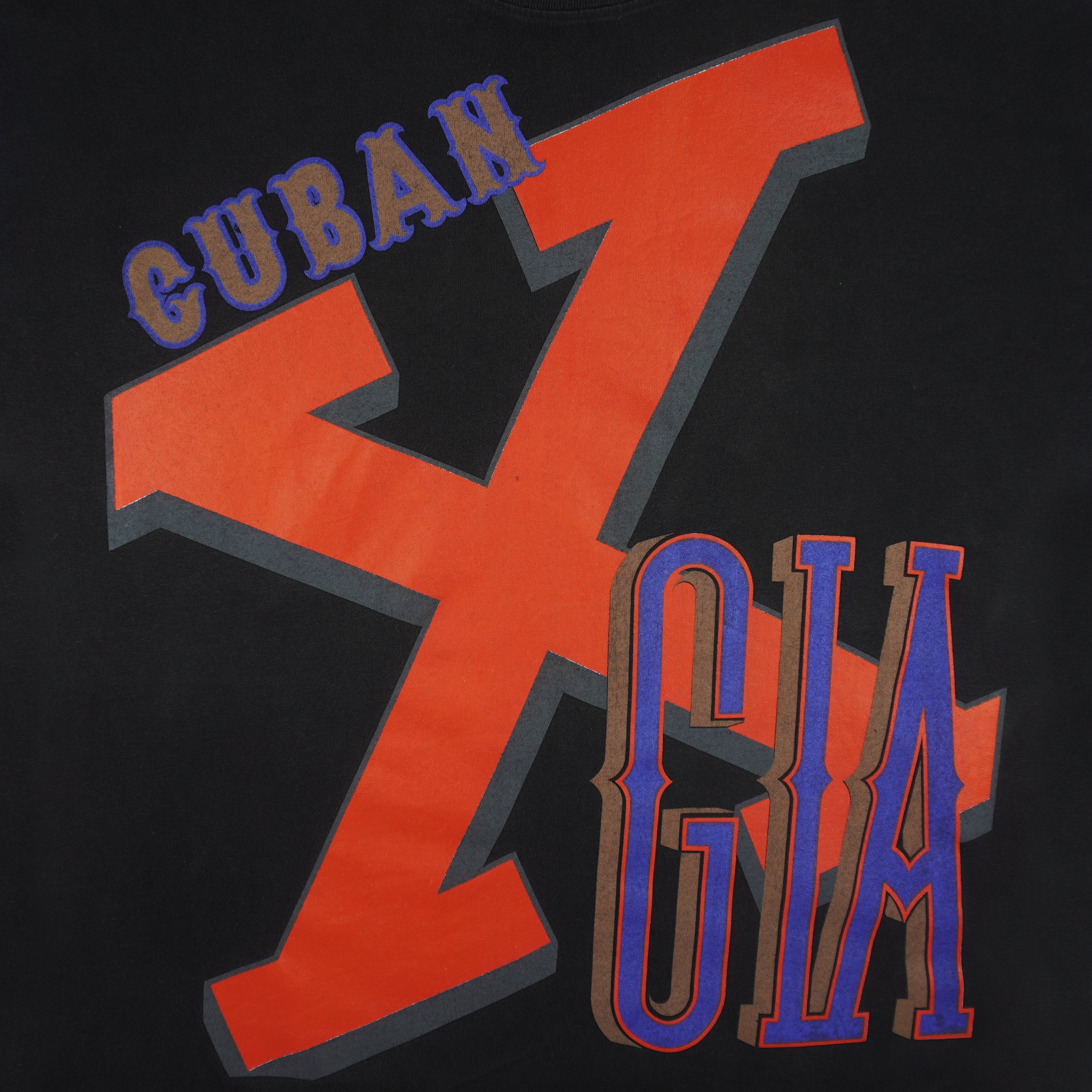 NMLB (NBT) - Cubans X Giants Baseball Team T-Shirt 1990s Large Vintage Retro Baseball