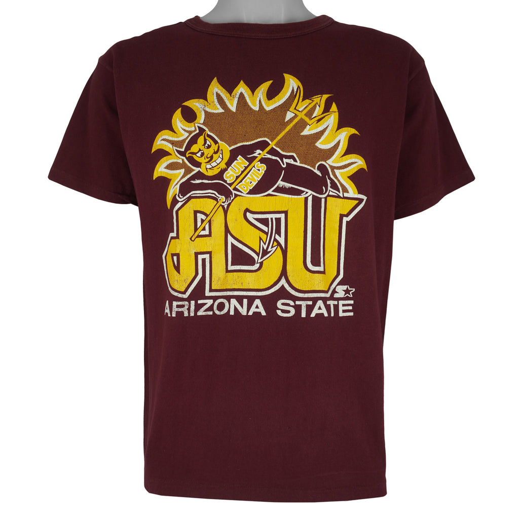 Starter - Arizona State Sun Devils Single Stitch T-Shirt 1990s Large Vintage Retro