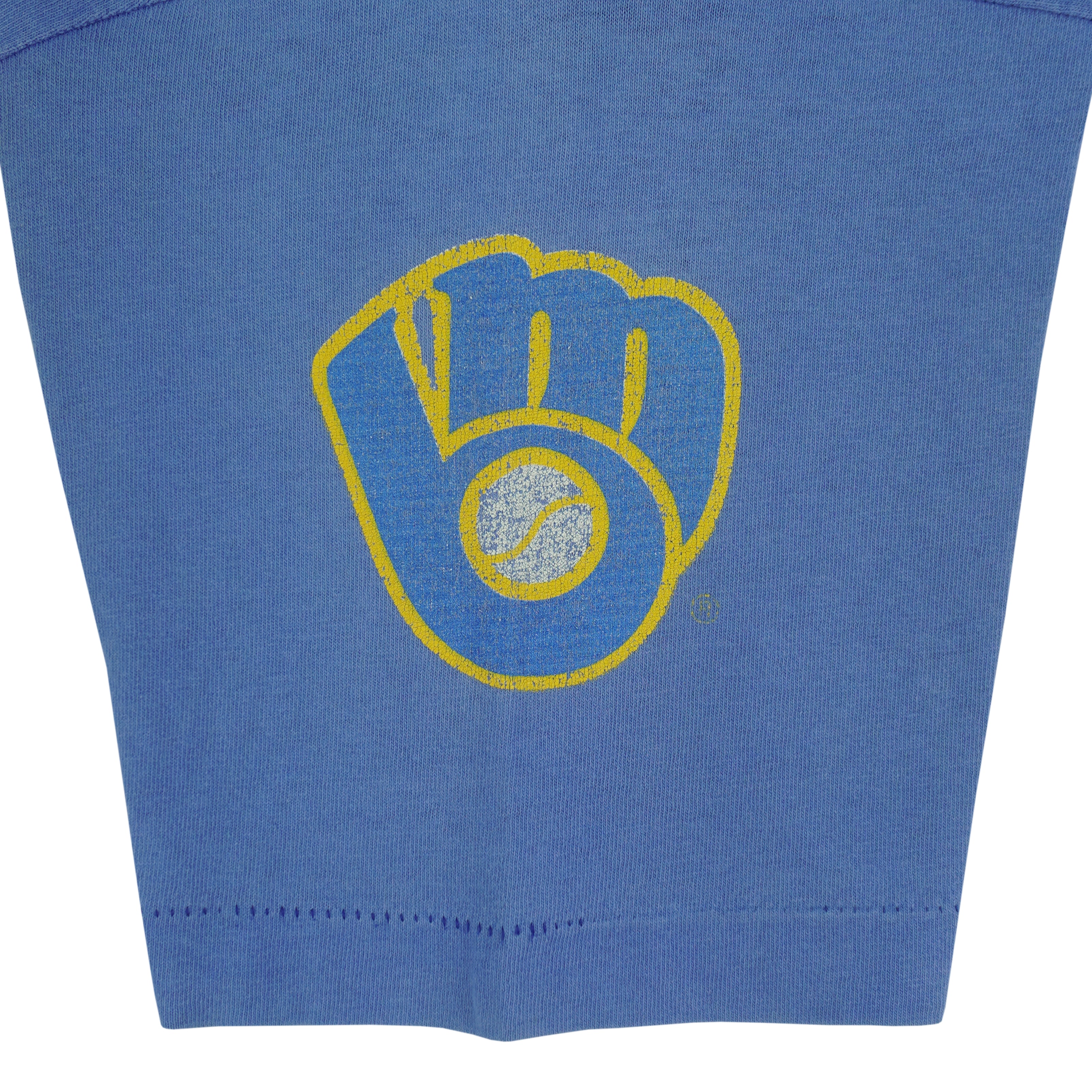 MLB (American Favorites) - Milwaukee Brewers T-Shirt 1990s Large Vintage Retro Baseball