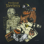 NFL (Nutmeg) - Pittsburgh Steelers Lagacy T-Shirt 1993 Large Vintage Retro Football