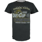CFL (Tultex) - Hamilton Tiger-Cats Grey Cup T-Shirt 1999 Small Vintage Retro Football
