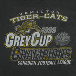CFL (Tultex) - Hamilton Tiger-Cats Grey Cup T-Shirt 1999 Small Vintage Retro Football