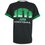 NFL (Salem) - New York Jets Roll Em Ups T-Shirt 1992 Large