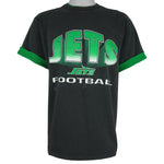 NFL (Salem) - New York Jets Roll Em Ups T-Shirt 1992 Large