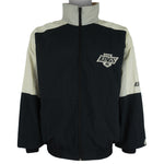 Starter - Los Angeles Kings Zip-Up Windbreaker 1990s Large Vintage Retro Hockey