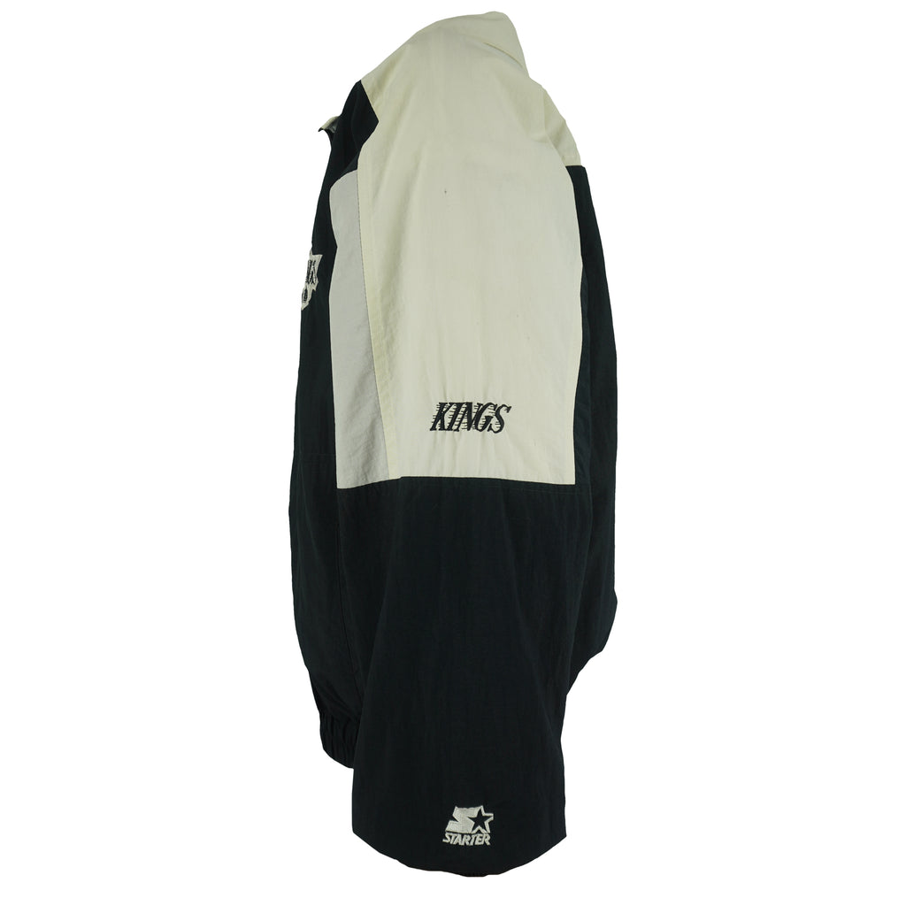 Starter - Los Angeles Kings Zip-Up Windbreaker 1990s Large Vintage Retro Hockey