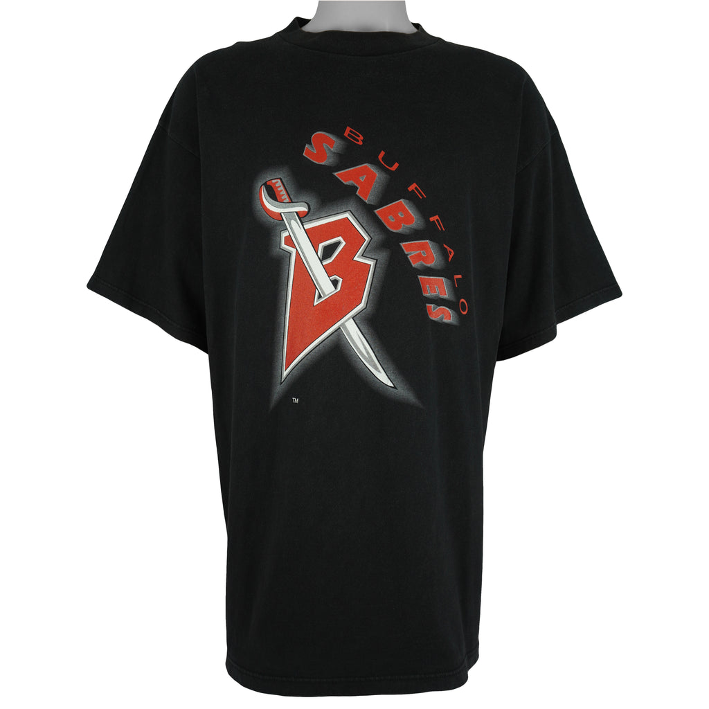 NHL (Tultex) - Buffalo Sabres T-Shirt 1990s XX-Large Vintage Retro Hockey