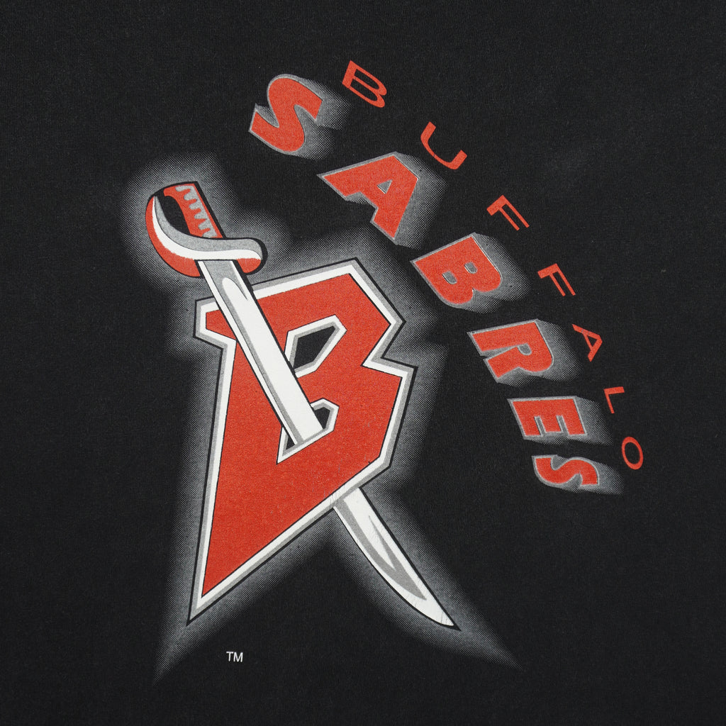 NHL (Tultex) - Buffalo Sabres T-Shirt 1990s XX-Large Vintage Retro Hockey