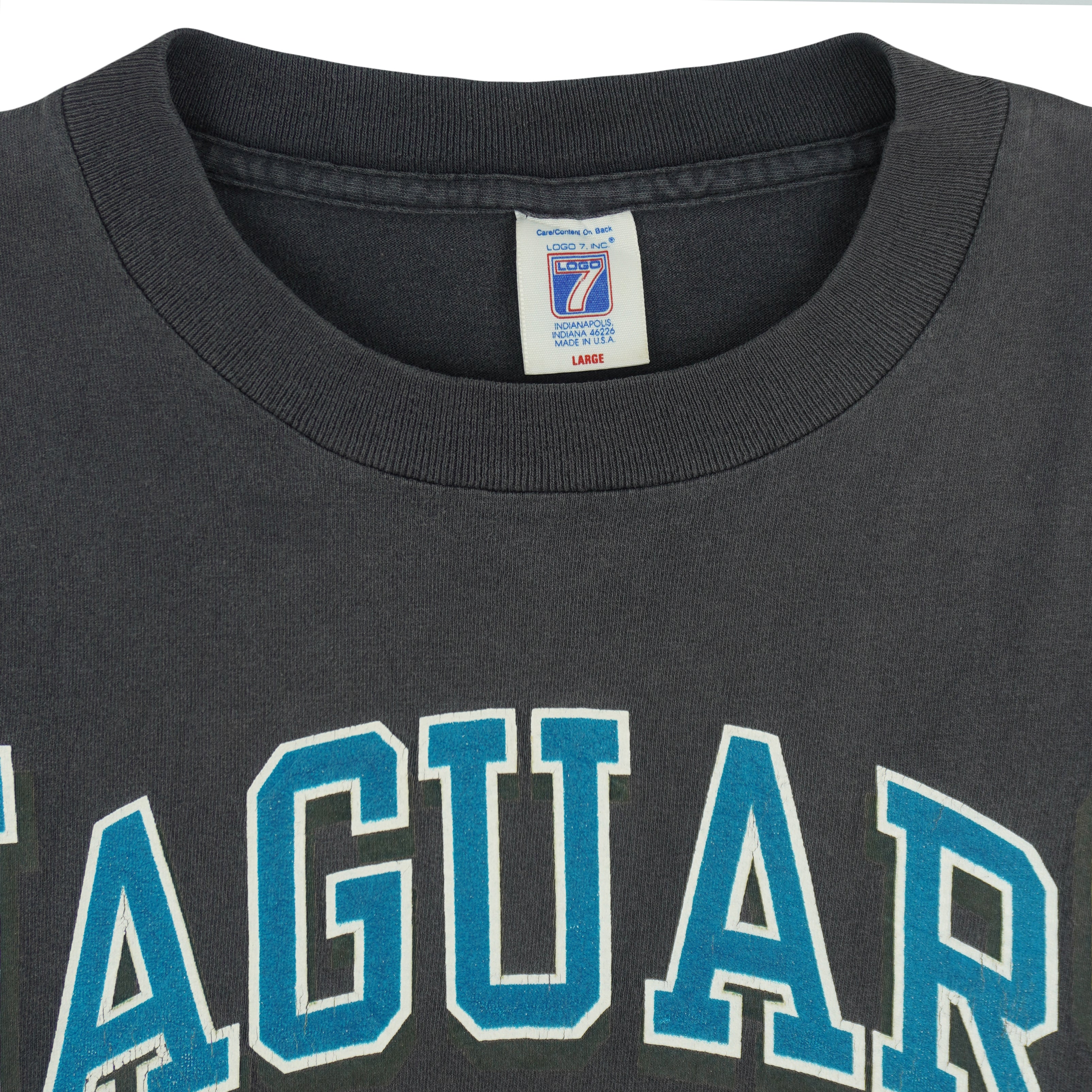 NFL (Logo 7) - Jacksonville Jaguars T-Shirt 1993 Large Vintage Retro Football