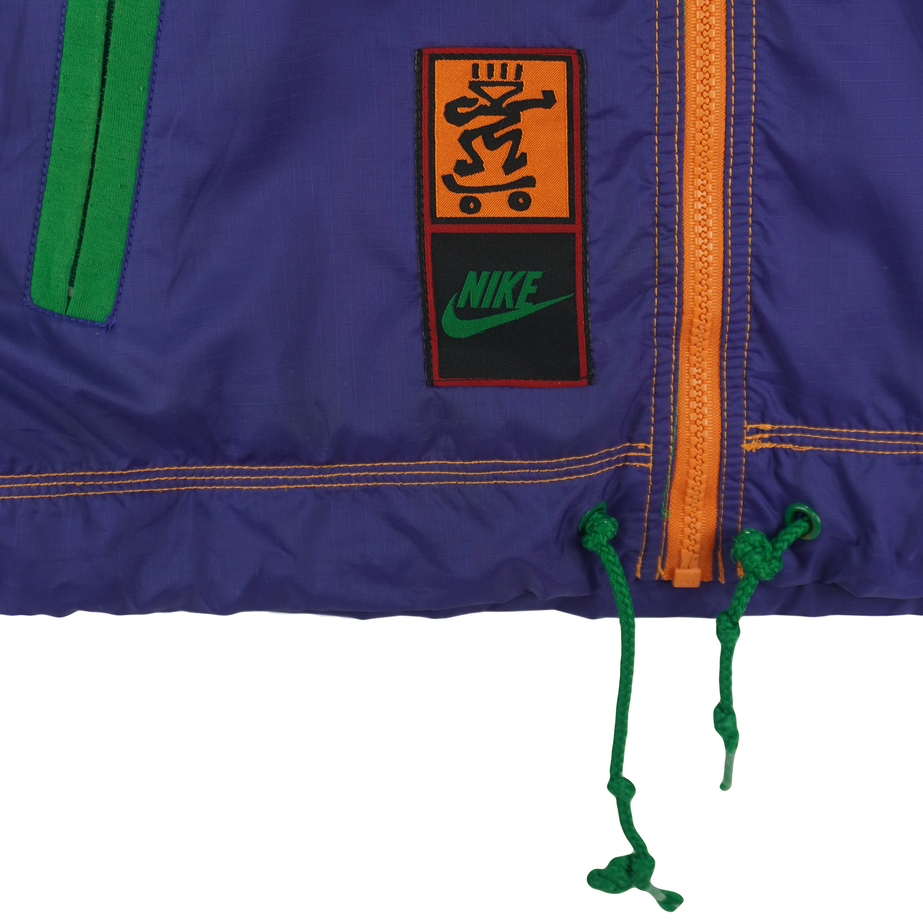 Nike - There Is No Finish Line Hooded Windbreaker 1990s Large Vintage Retro