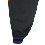NBA (Pro Player) - Black, Blue & Red Philadelphia 76ers Zip-Up Windbreaker 1990s Large Vintage Retro Basketball
