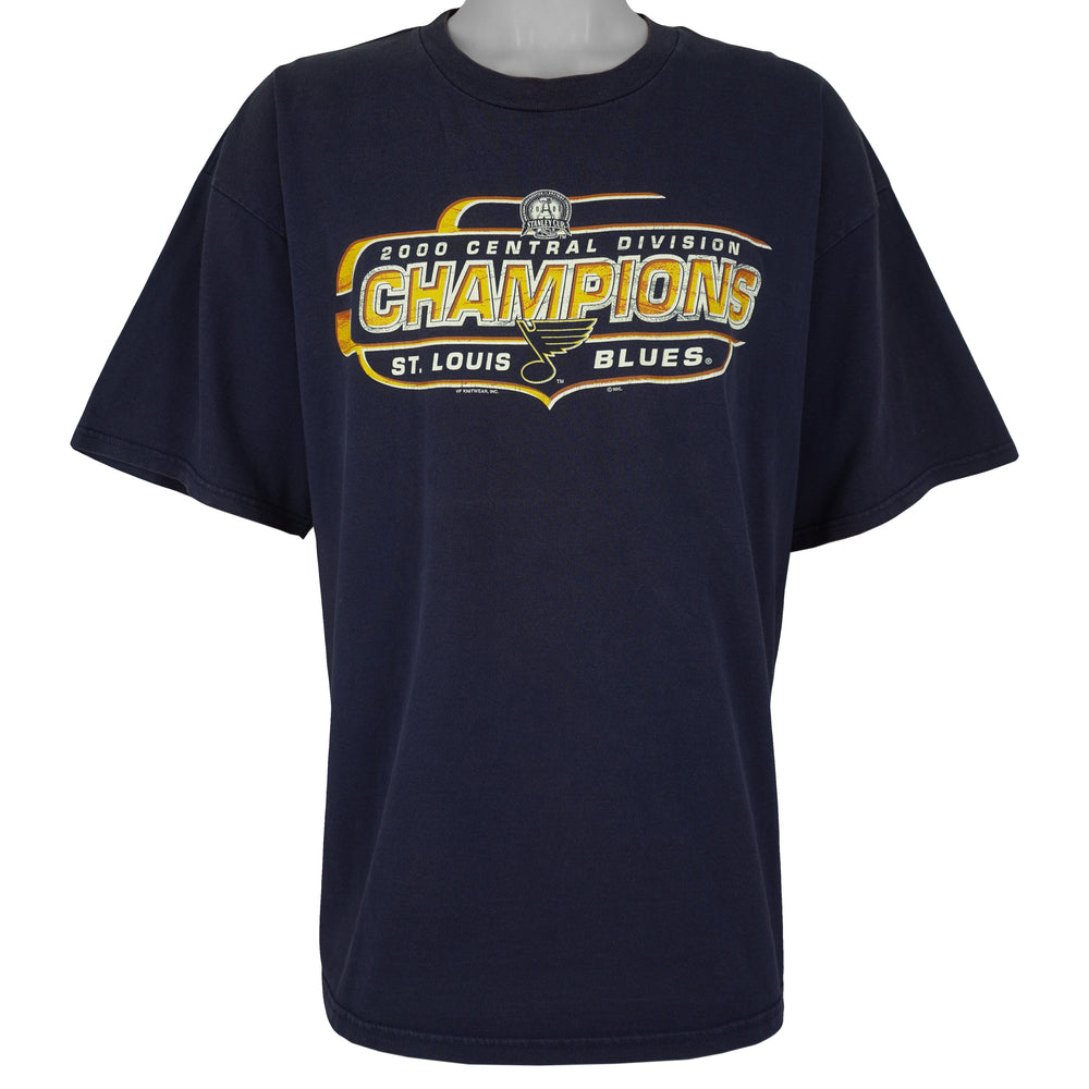 NHL (Lee Sport) - St. Louis Blues Champions T-Shirt 2000 XX-Large Vintage Retro Hockey