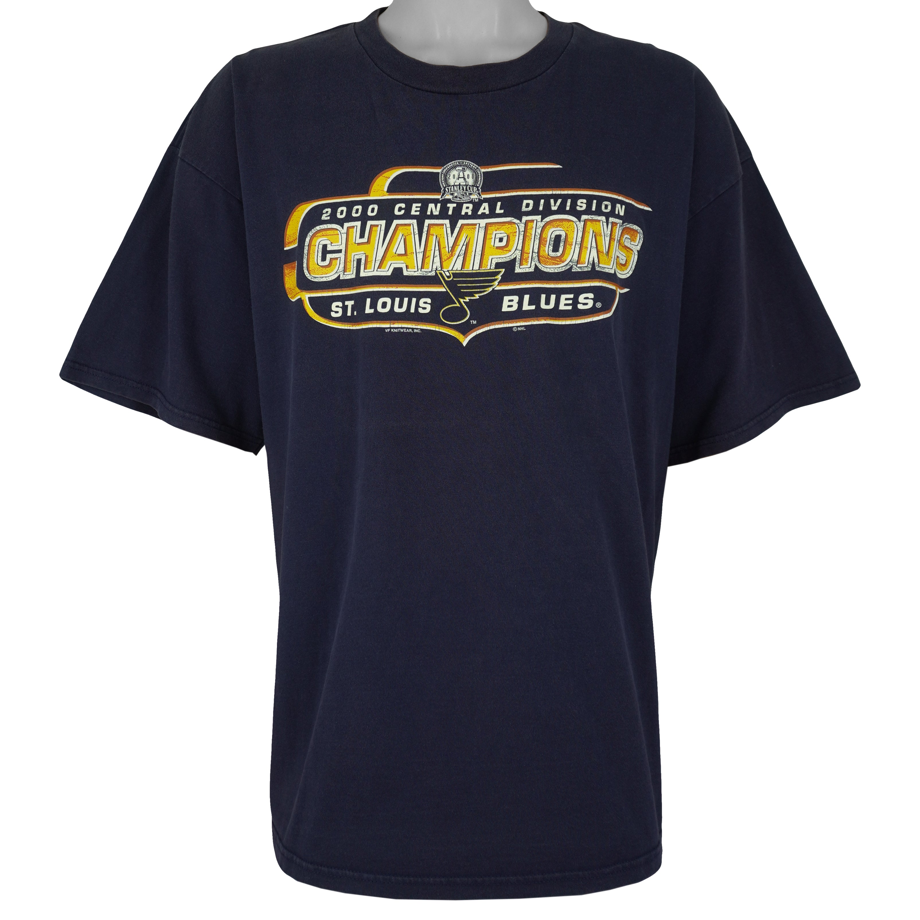 NHL (Lee Sport) - St. Louis Blues Champions T-Shirt 2000 XX-Large Vintage Retro Hockey