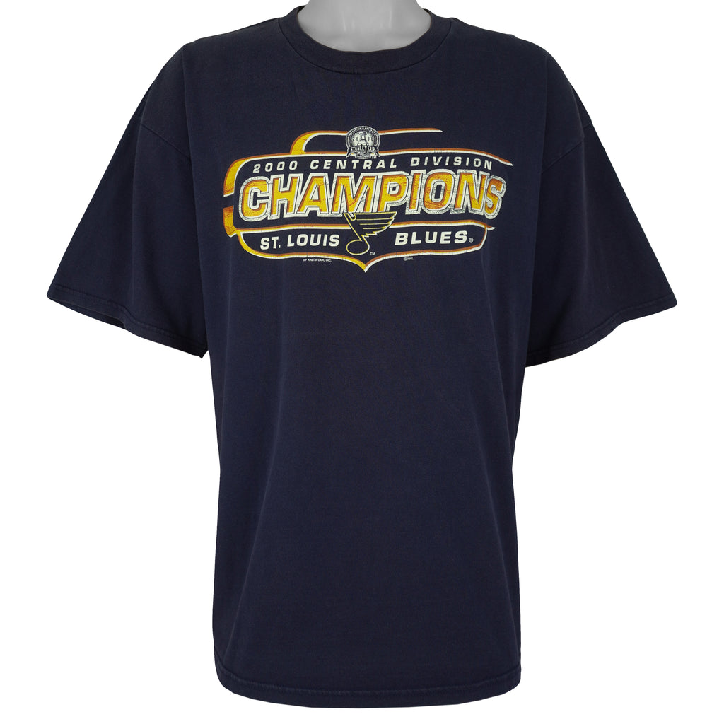 NHL (Lee Sport) - St. Louis Blues Champions T-Shirt 2000 XX-Large Vintage Retro Hockey