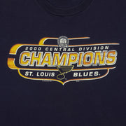 NHL (Lee Sport) - St. Louis Blues Champions T-Shirt 2000 XX-Large Vintage Retro Hockey