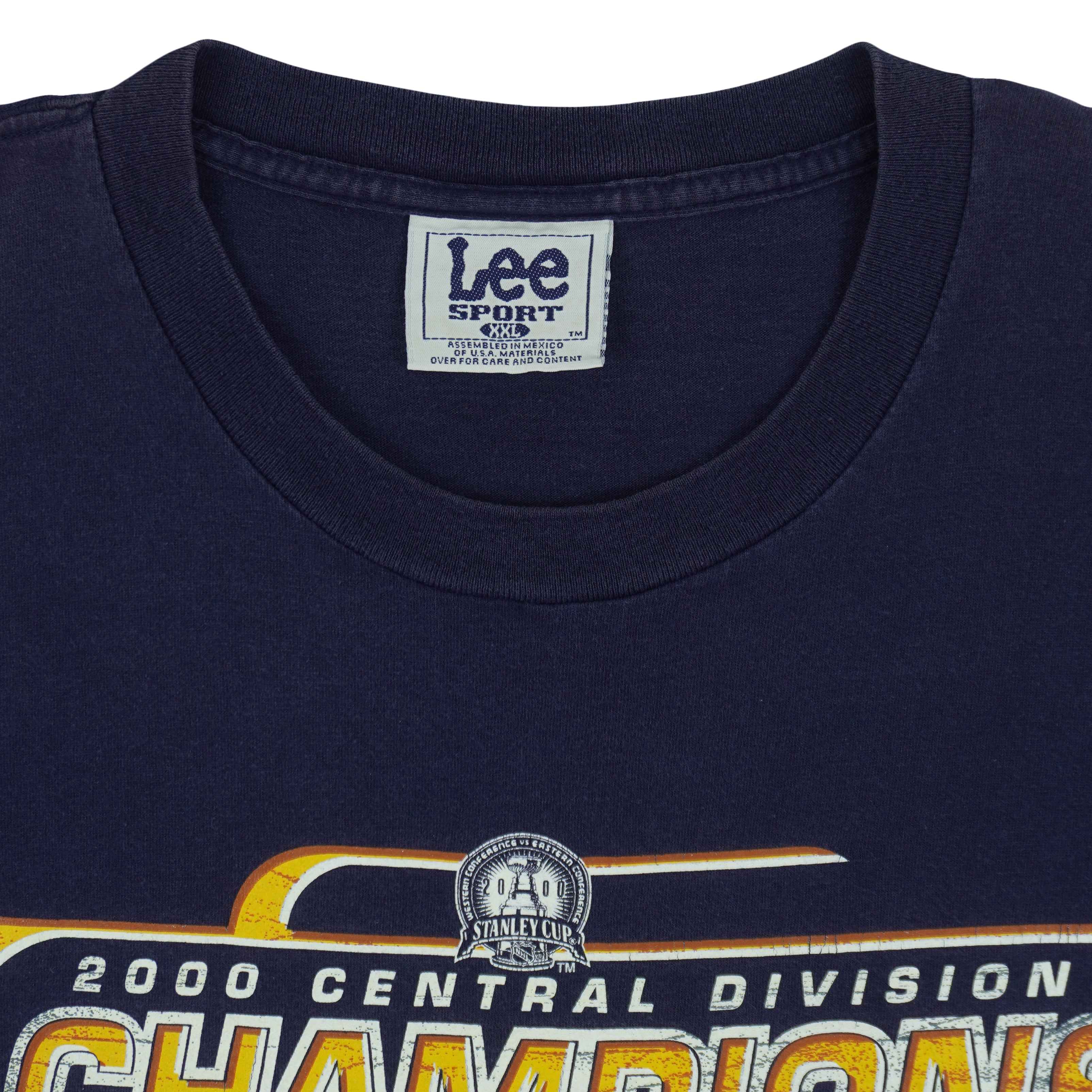 NHL (Lee Sport) - St. Louis Blues Champions T-Shirt 2000 XX-Large Vintage Retro Hockey