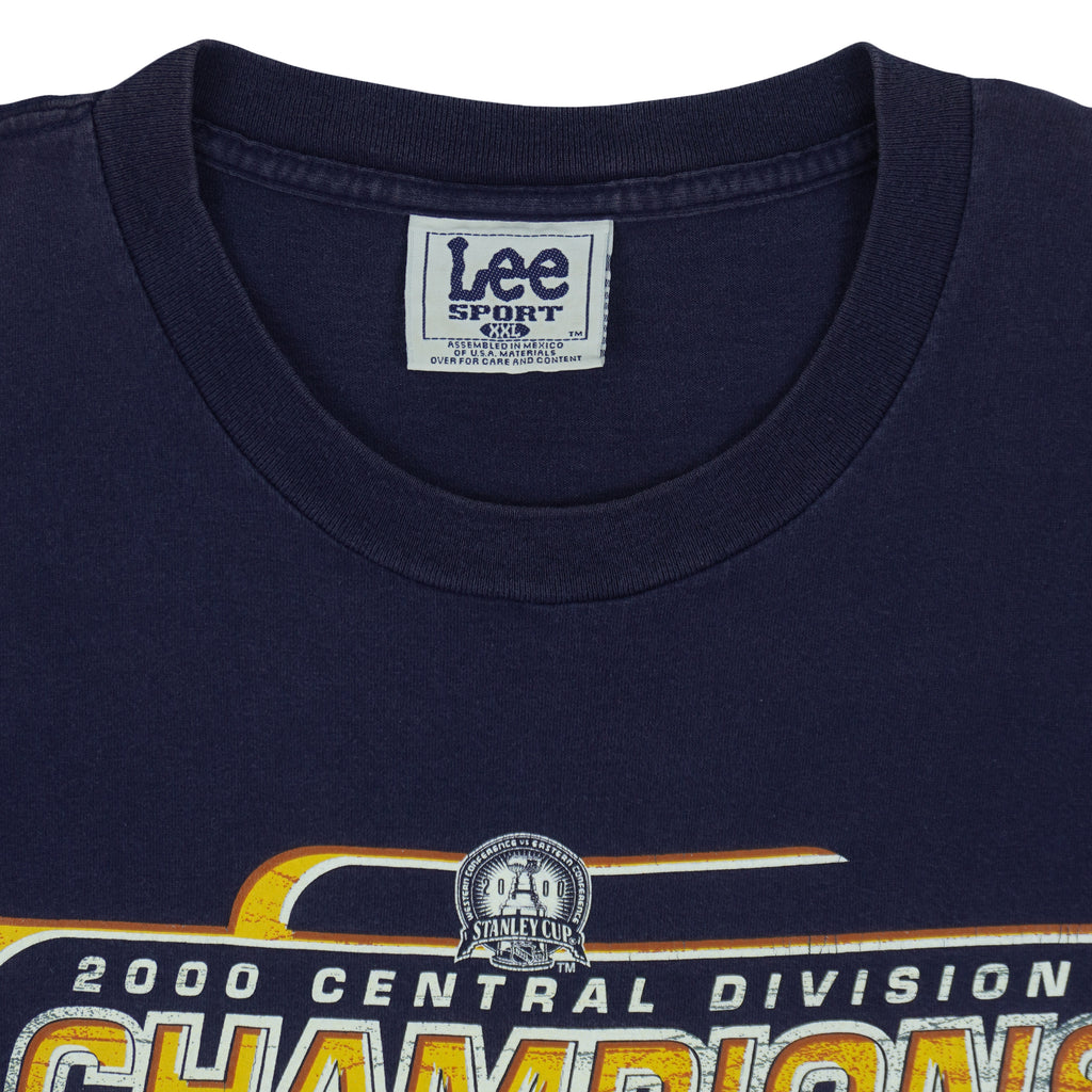 NHL (Lee Sport) - St. Louis Blues Champions T-Shirt 2000 XX-Large Vintage Retro Hockey