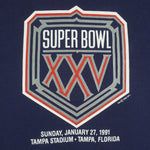 NFL (Trench) - Super Bowl XXV Tampa Stadium T-Shirt 1991 X-Large Vintage Retro Football