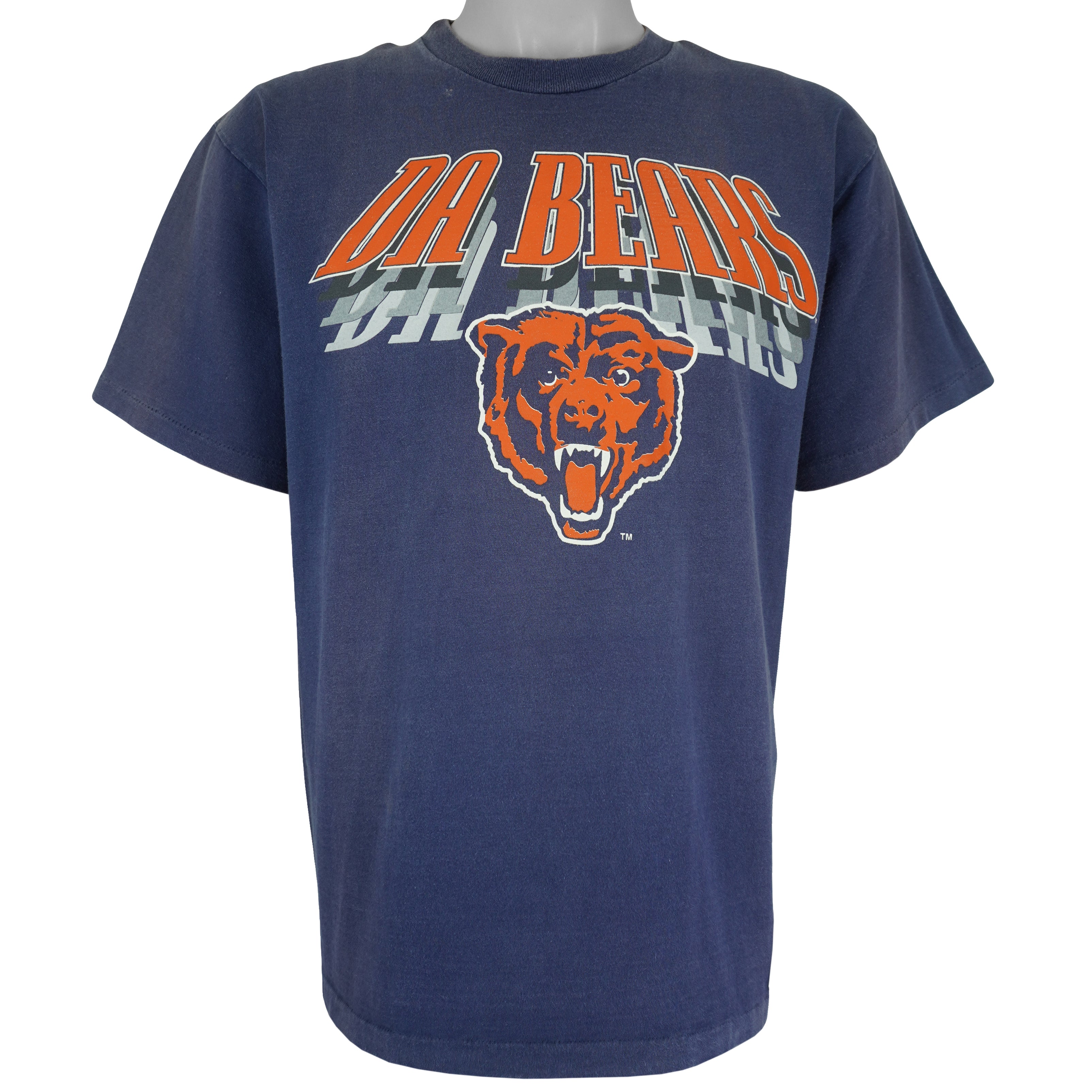 NFL (Nutmeg) - Da Bears Single Stitch T-Shirt 1990s Large Vintage Retro Football