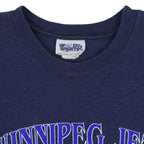 NHL (Woody Sports) - Winnipeg Jets Big Spell-Out T-Shirt 1993 X-Large Vintage Retro Hockey