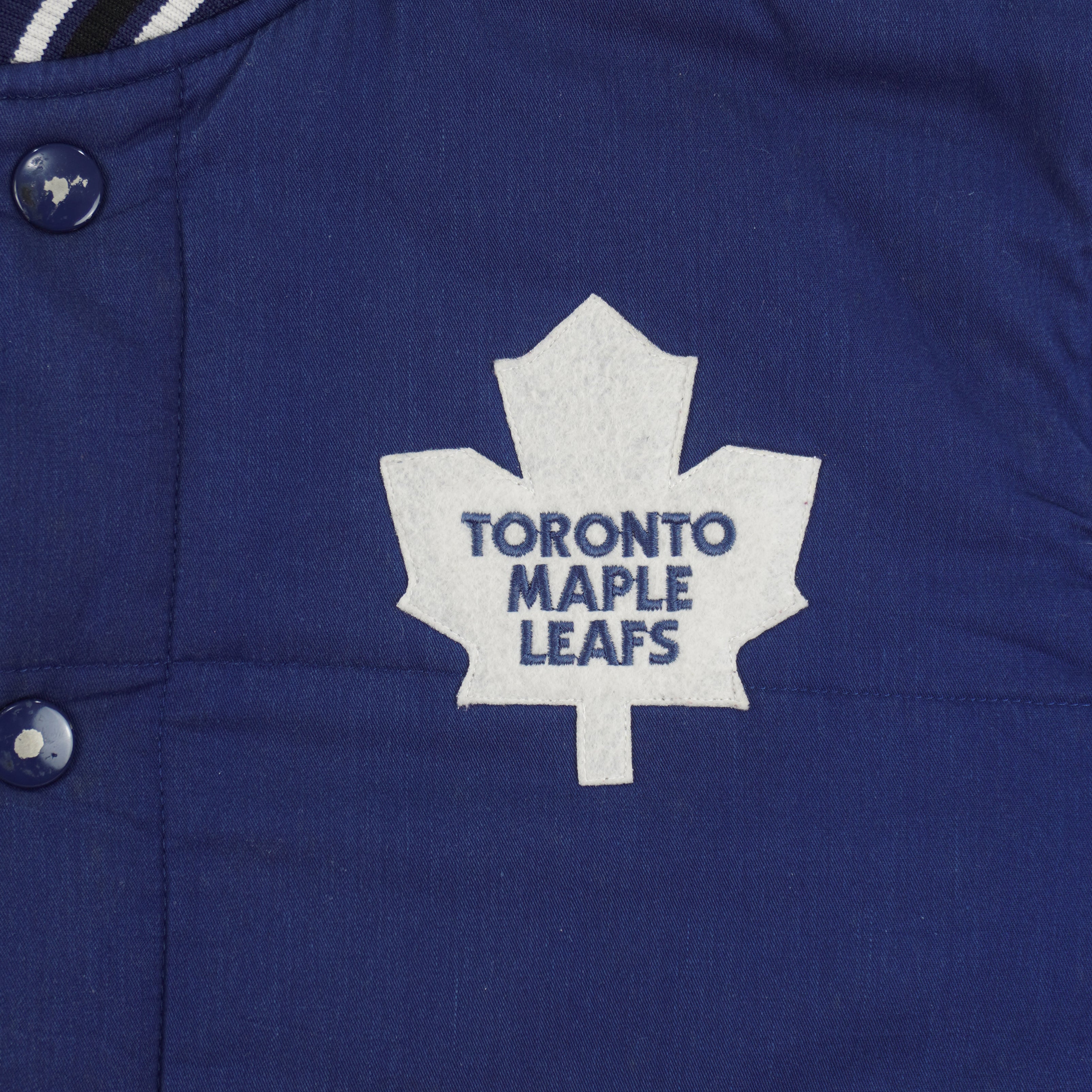 NHL (Majestic) - Toronto Maple Leafs Puffer Jacket 1990s X-Large Vintage Retro Hockey