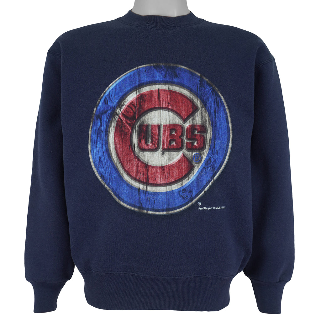 MLB (Pro Player) - Chicago Cubs Crew Neck Sweatshirt 1997 Medium Vintage Retro Baseball