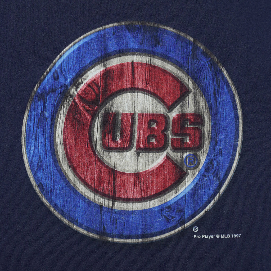MLB (Pro Player) - Chicago Cubs Crew Neck Sweatshirt 1997 Medium Vintage Retro Baseball