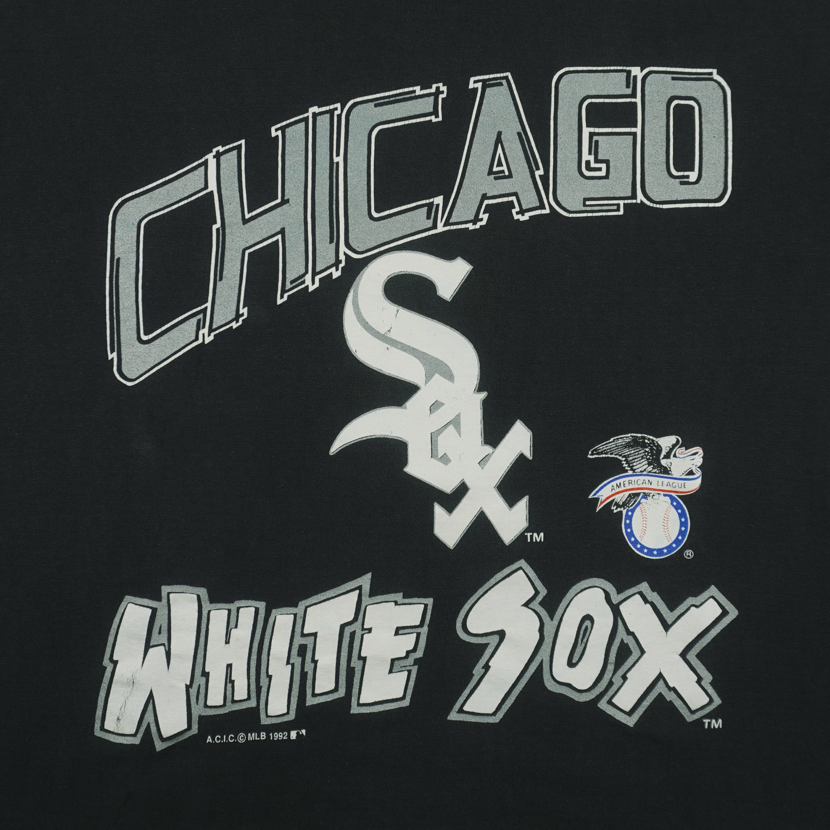 MLB (Softwear) - Chicago White Sox Single Stitch T-Shirt 1992 Medium Vintage Retro Baseball