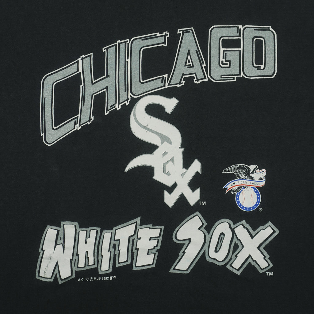 MLB (Softwear) - Chicago White Sox Single Stitch T-Shirt 1992 Medium Vintage Retro Baseball