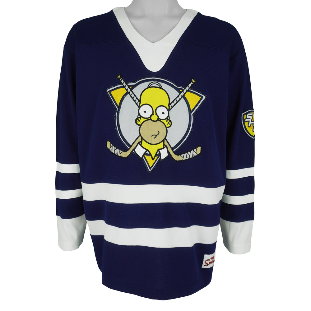 Vintage - The Simpsons Embroidered Jersey 1990s Small Vintage Retro