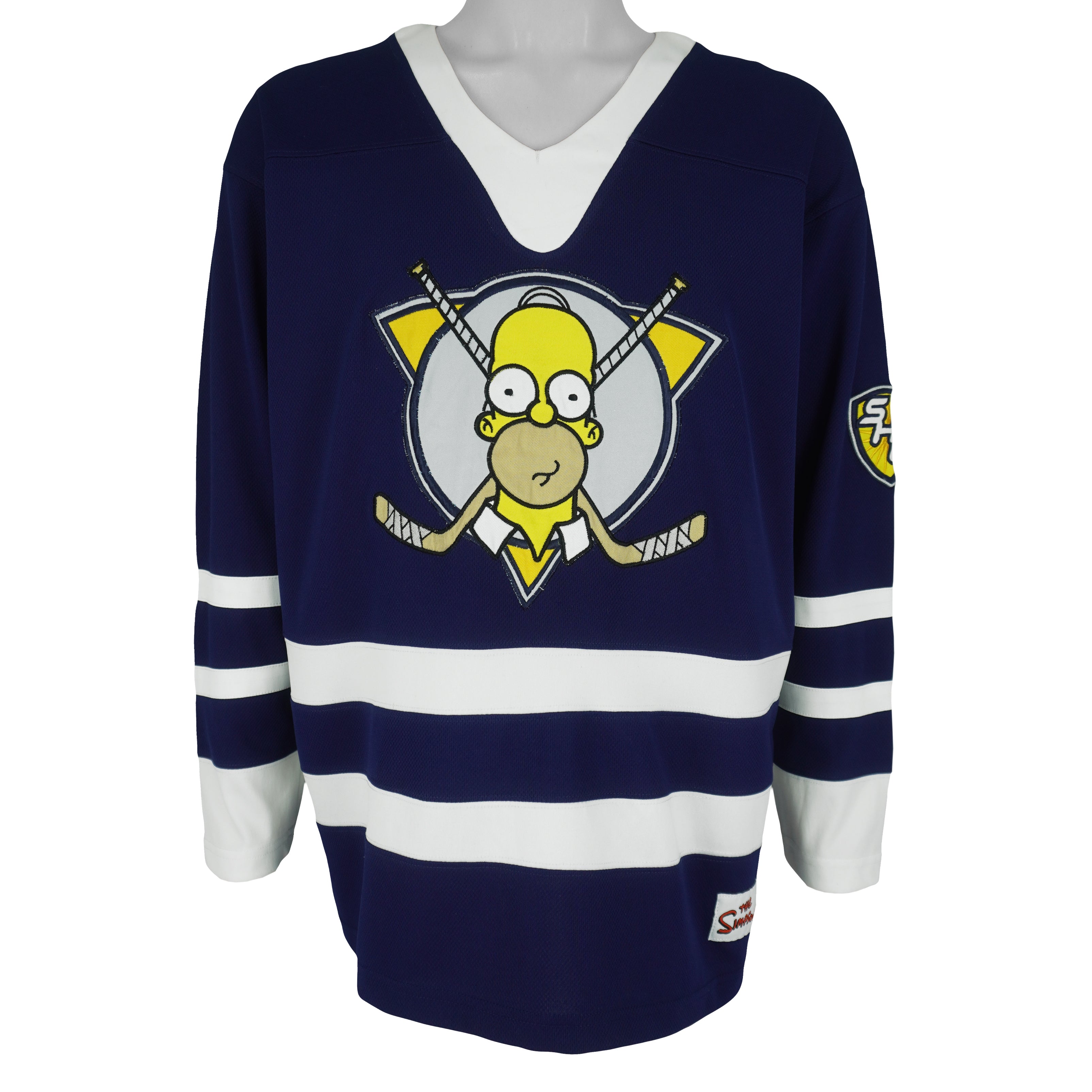 Vintage - The Simpsons Embroidered Jersey 1990s Small Vintage Retro