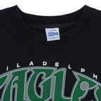 NFL (Salem) - Philadelphia Eagles Helmet Single Stitch T-Shirt 1992 Large Vintage Retro Football