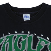 NFL (Salem) - Philadelphia Eagles Helmet Single Stitch T-Shirt 1992 Large Vintage Retro Football
