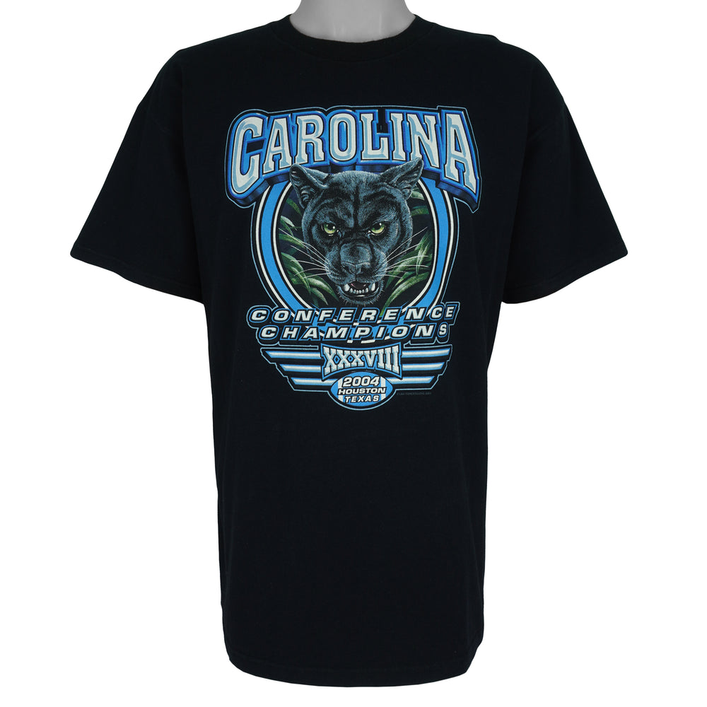 NFL - North Carolina Panthers Super Bowl XXXVIII T-Shirt 2004 X-Large Vintage Retro Football