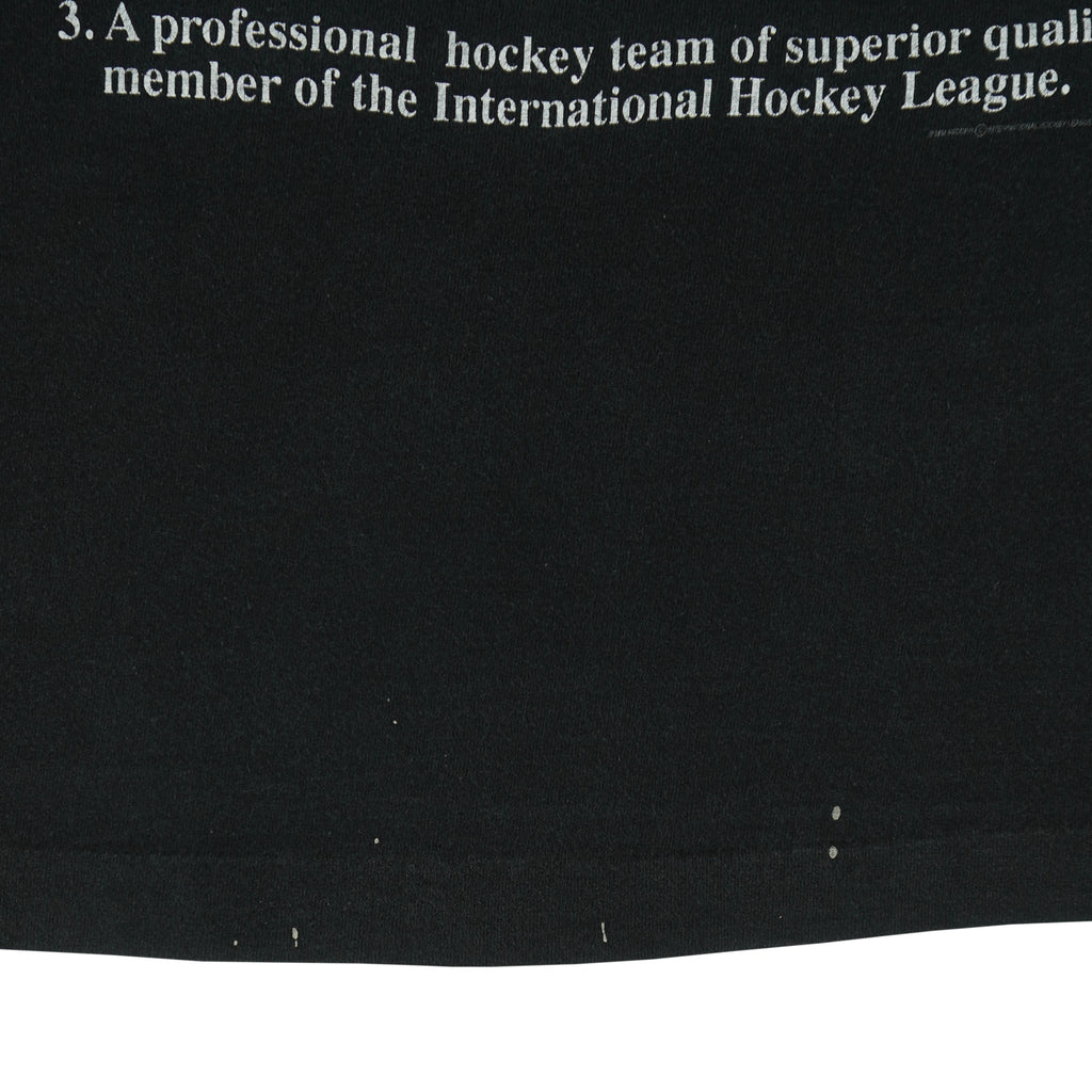 NHL - Cincinnati Cyclones Meaning Single Stitch T-Shirt 1990s Medium Vintage Retro Hockey