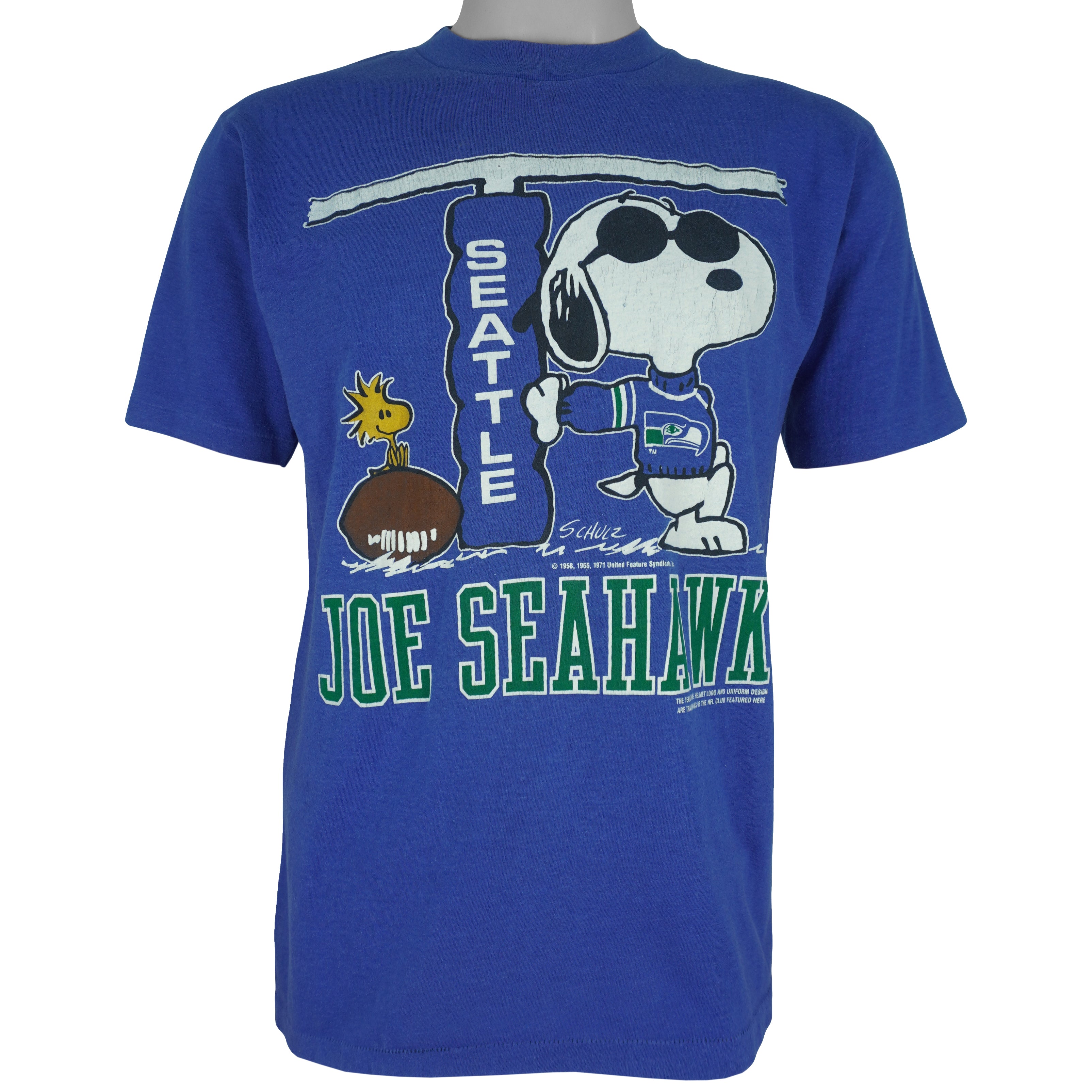 NFL  - Joe X Seattle Seahawks Single Stitch T-Shirt 1990s Medium Vintage Retro Football