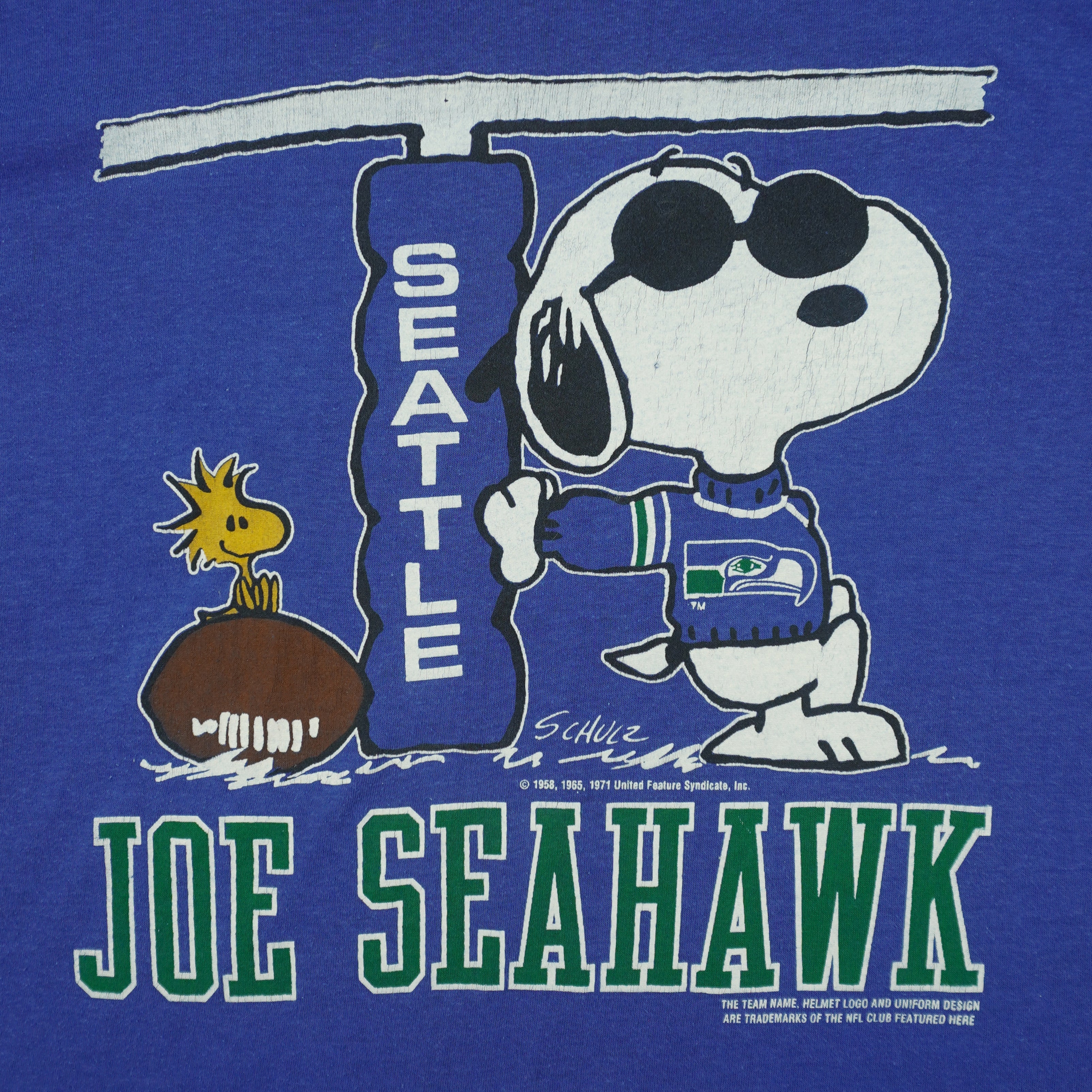 NFL  - Joe X Seattle Seahawks Single Stitch T-Shirt 1990s Medium Vintage Retro Football