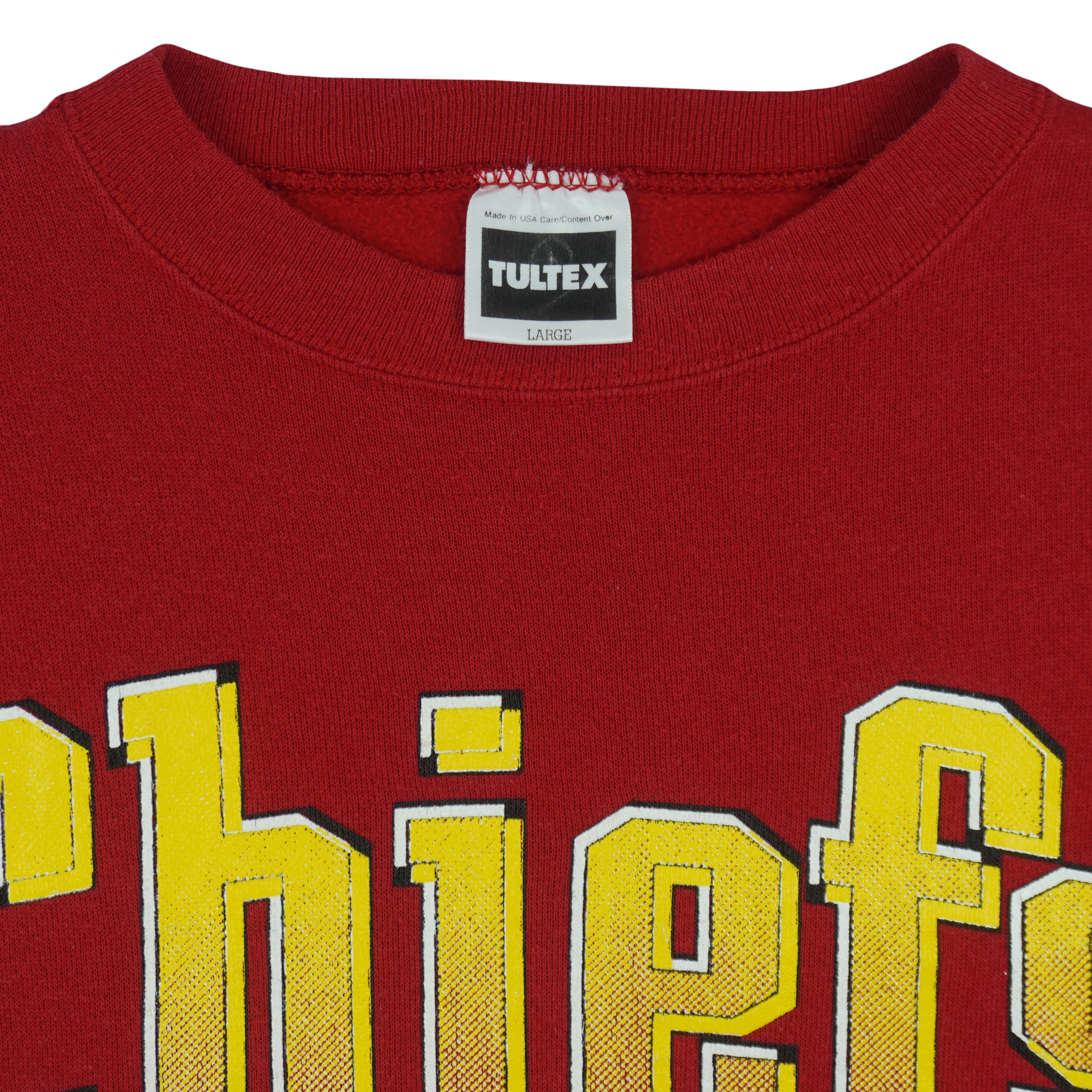 NFL (Tultex) - Kansas City Chiefs Crew Neck Sweatshirt 1993 Large Vintage Retro Football