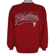 Puma - Philadelphia Phillies Crew Neck Sweatshirt 2001 Medium Vintage Retro Baseball