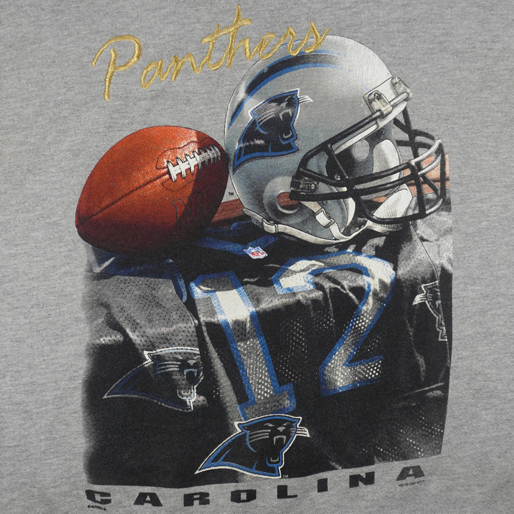 NFL (Lee) - Carolina Panthers Locker Room Crew Neck Sweatshirt 1998 Large Vintage Retro Football