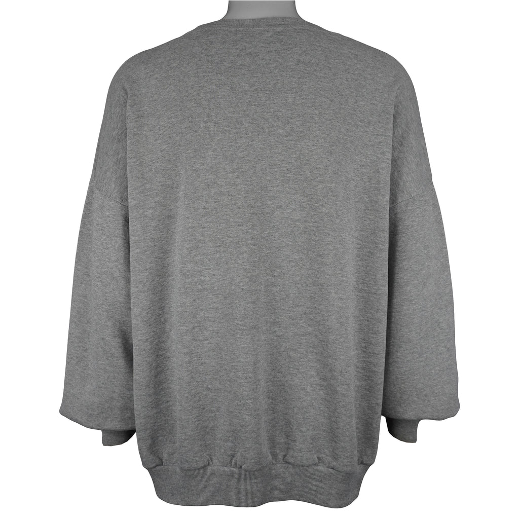 NFL (Logo Athletic) - Carolina Panthers Embroidered Crew Neck Sweatshirt 1990s Large Vintage Retro Football