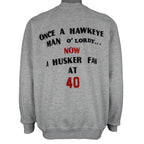 NCAA (Wolve) - Iowa Hawkeyes Crew Neck Sweatshirt 1987 X-Large Vintage Retro