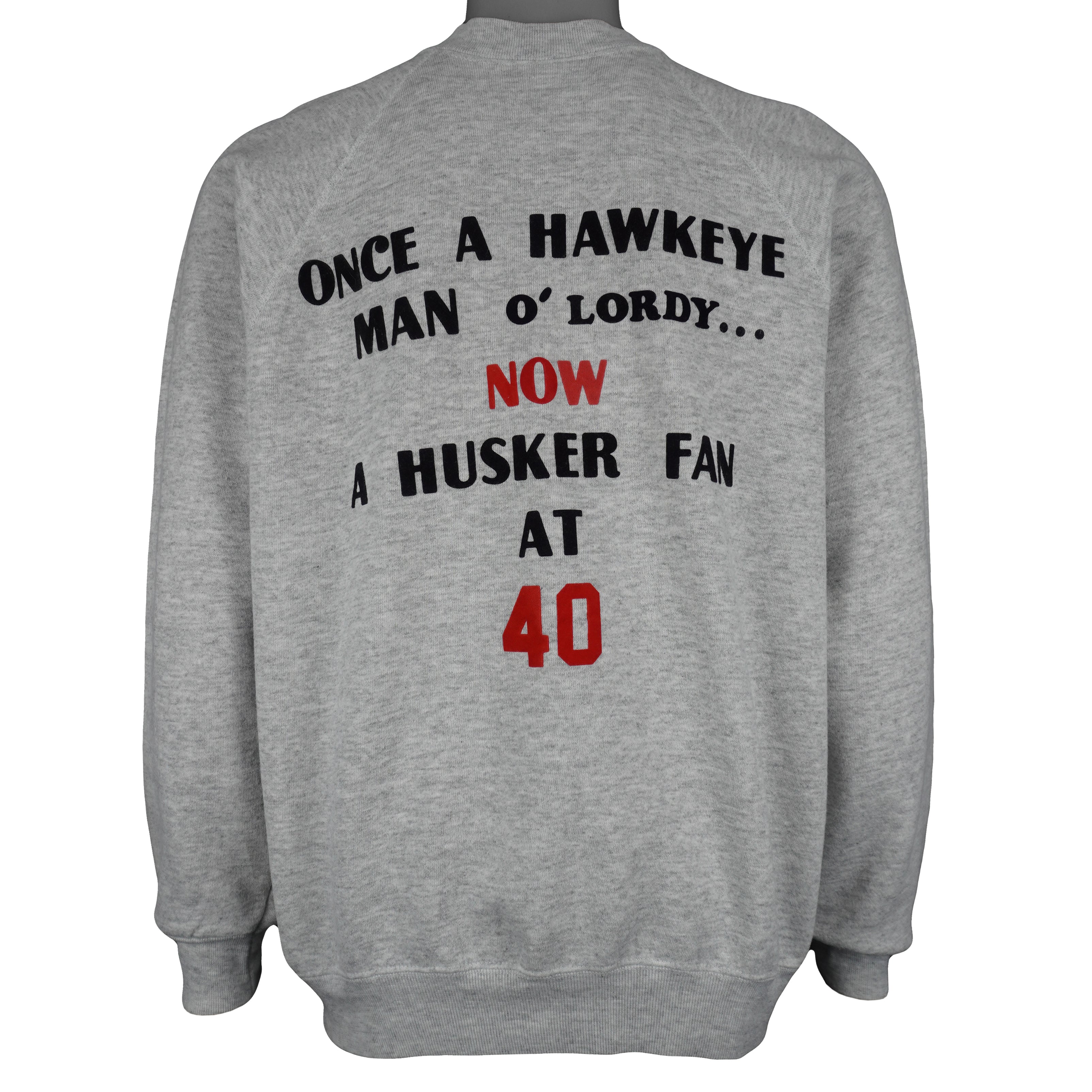NCAA (Wolve) - Iowa Hawkeyes Crew Neck Sweatshirt 1987 X-Large Vintage Retro