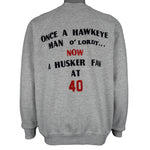 NCAA (Wolve) - Iowa Hawkeyes Crew Neck Sweatshirt 1987 X-Large Vintage Retro