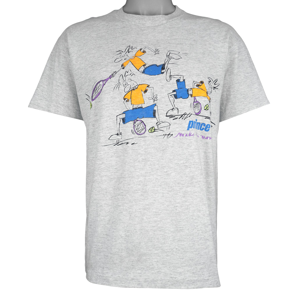 Vintage (Prince) - Make The Move Tennis Caricature T-Shirt 1990s Medium Vintage Retro