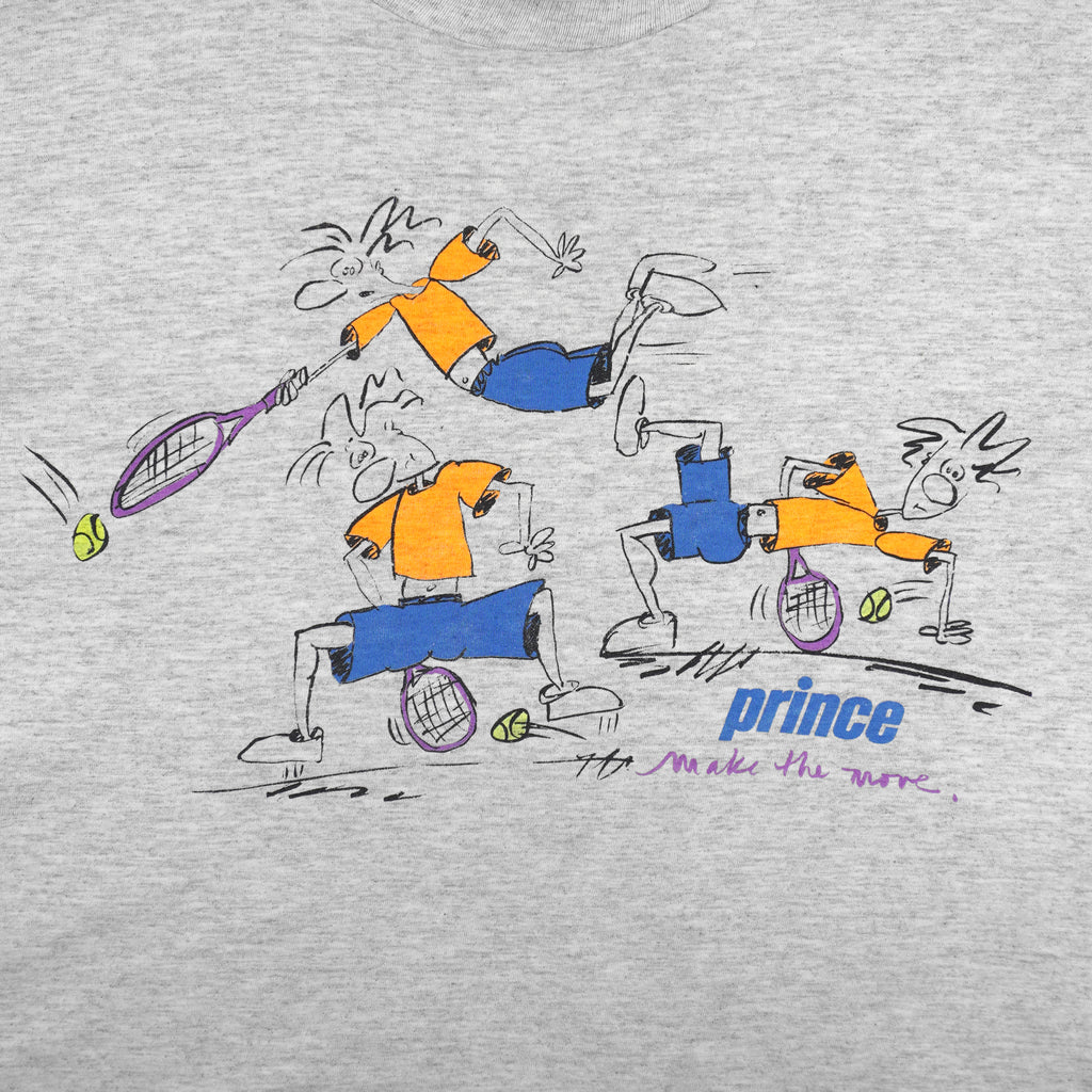 Vintage (Prince) - Make The Move Tennis Caricature T-Shirt 1990s Medium Vintage Retro
