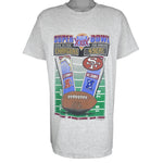 NFL (Hanes) - Chargers Vs 49ers Super Bowl XXIX T-Shirt 1995 X-Large Vintage Retro Football 